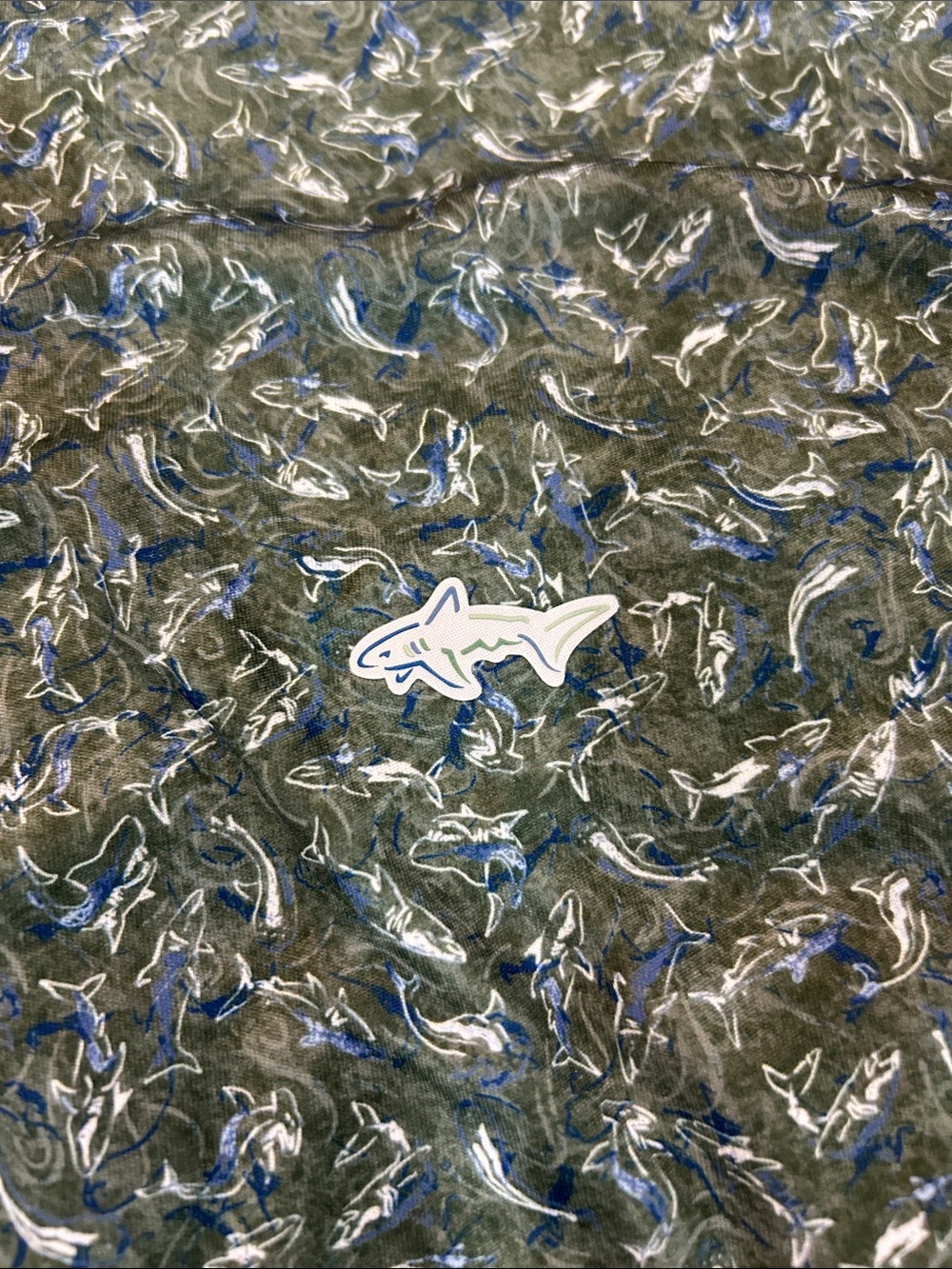 Greg Norman Green Patterned Short-Sleeve Polo Shirt - Picture 3 of 5